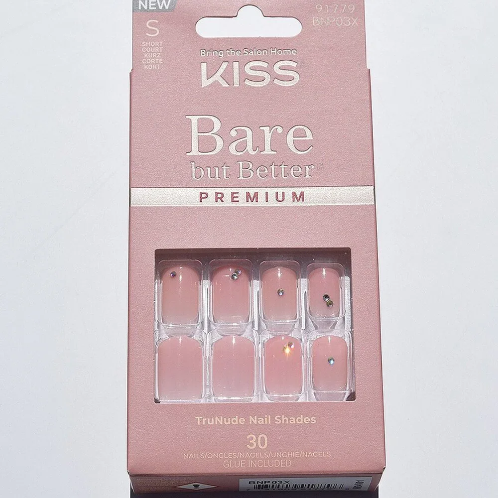 Kiss Bare but Better Premium Short Length Nails - Chai